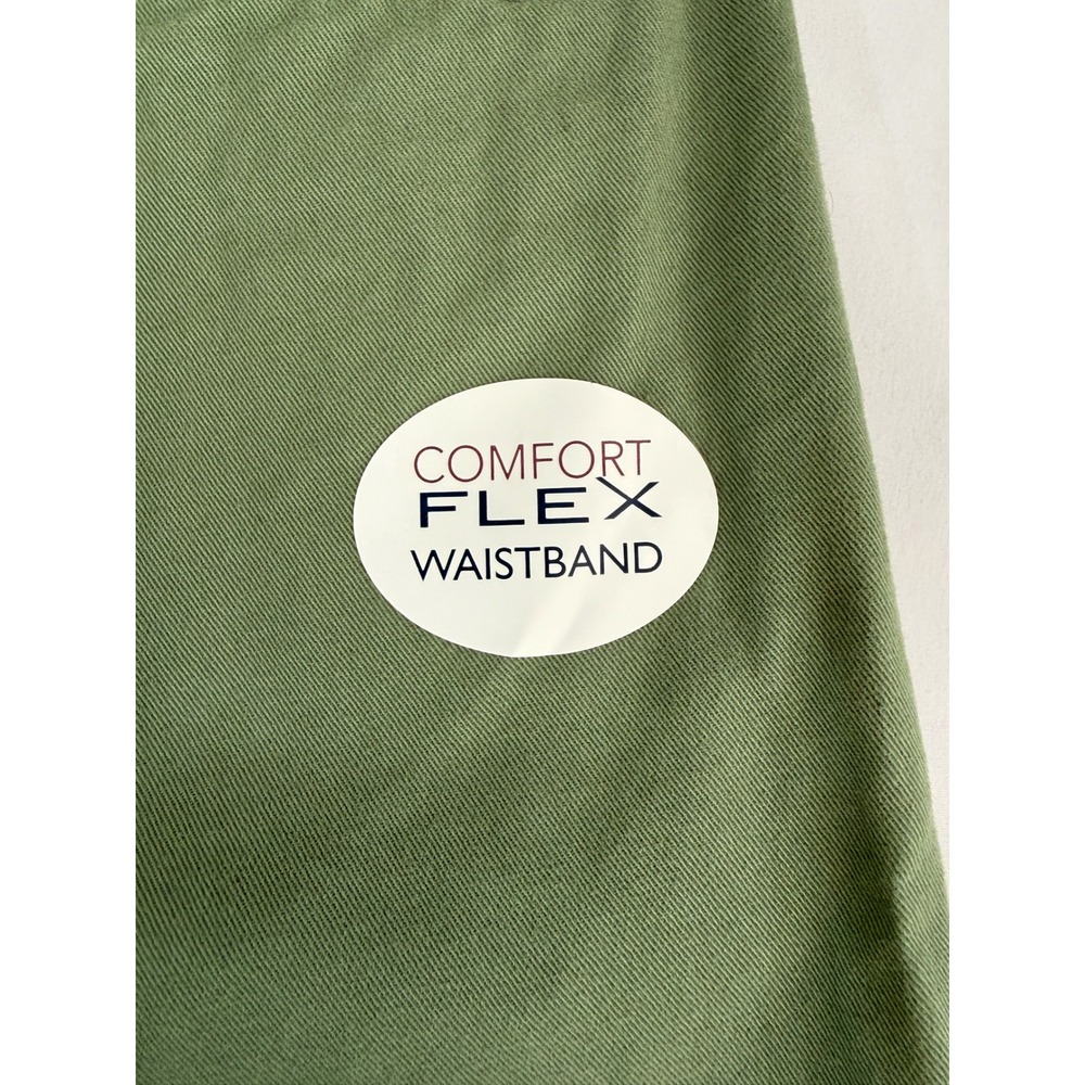 Saddlebred Mens Comfort Flex Shorts 36W 7in Inseam Farmer Sage Green Flat Front - Picture 5 of 5